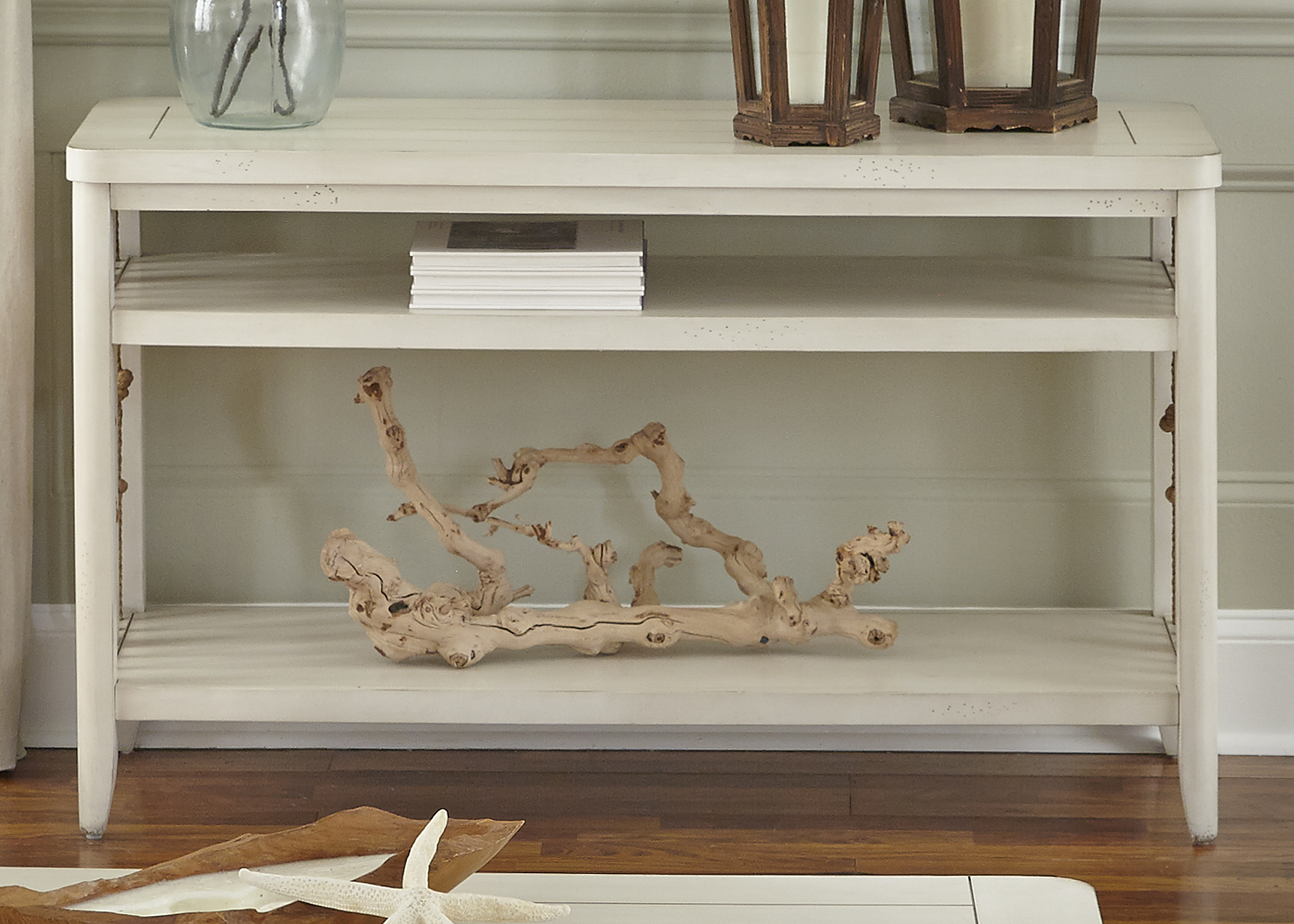 Liberty Furniture Dockside 469OT1030 Coastal Sofa Table with Rope